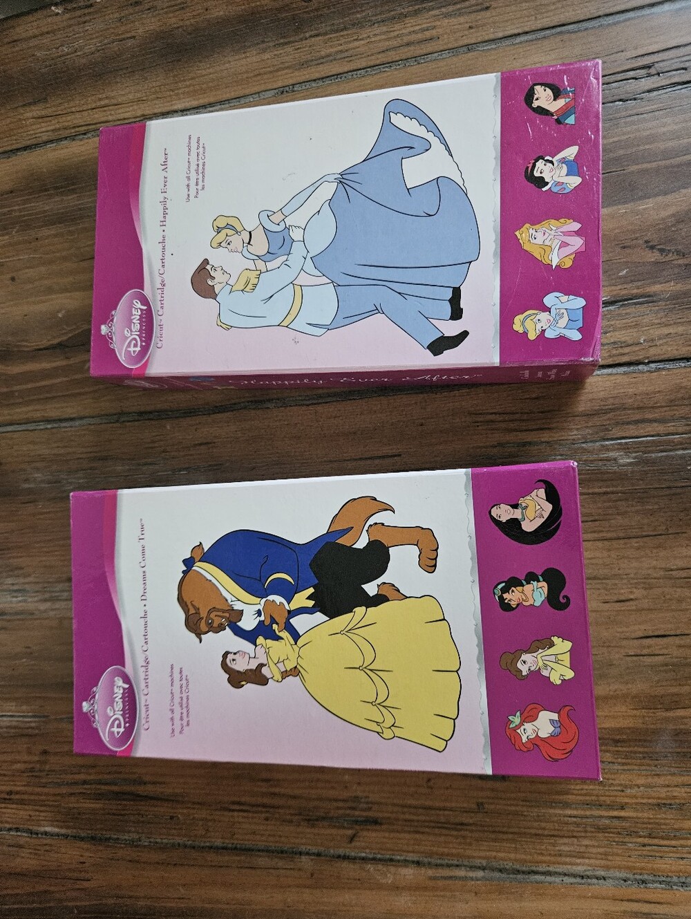 Cricut Disney Princess Pink Magenta Sticker/Decal Sheets